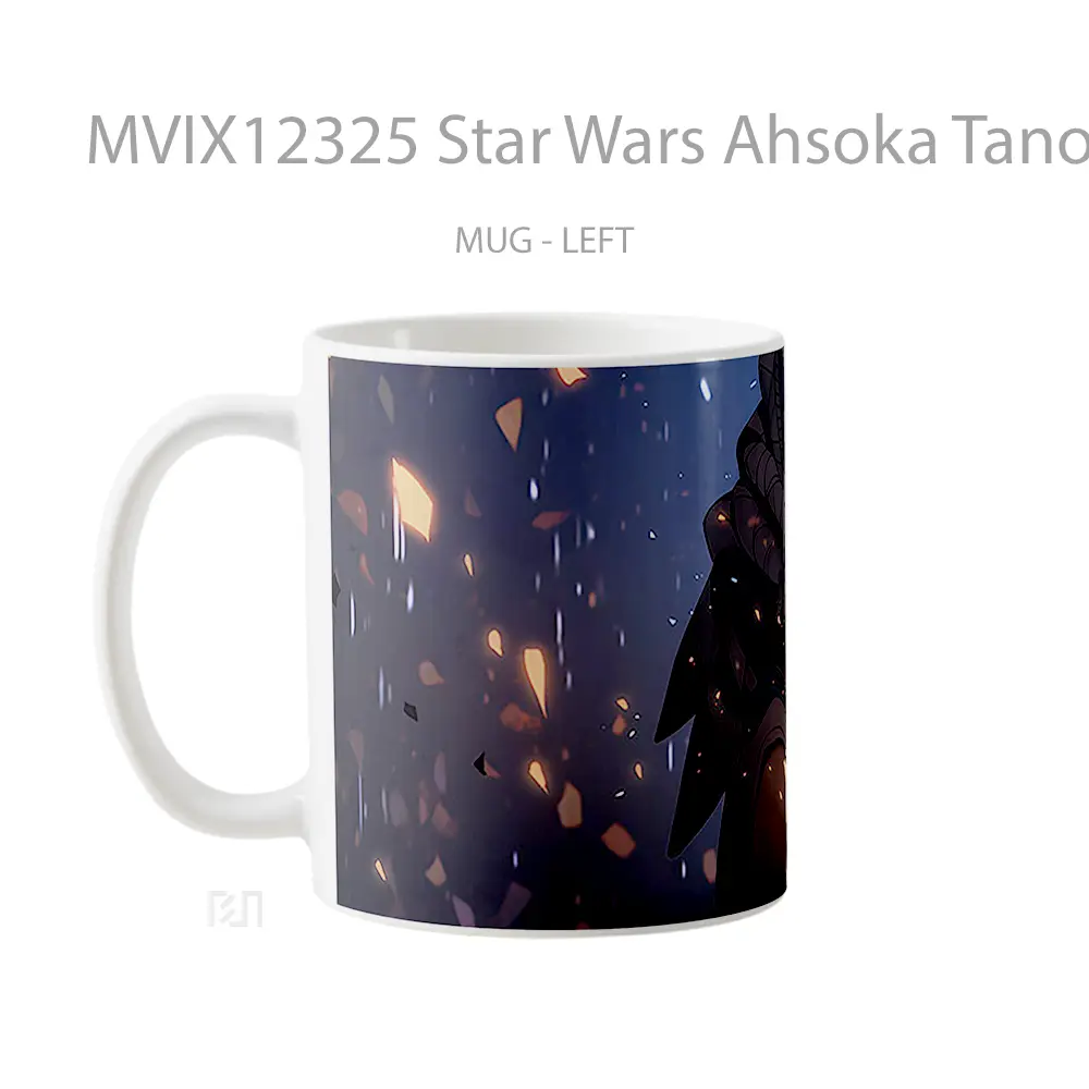 Mug Star Wars Ahsoka Tano Dark Gelas Keramik Desain Unik - All-side / Desain