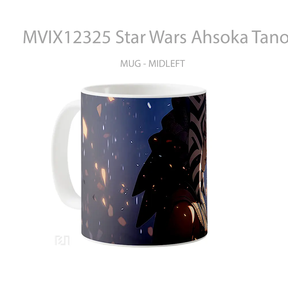Mug Star Wars Ahsoka Tano Dark Gelas Keramik Desain Unik - All-side / Desain