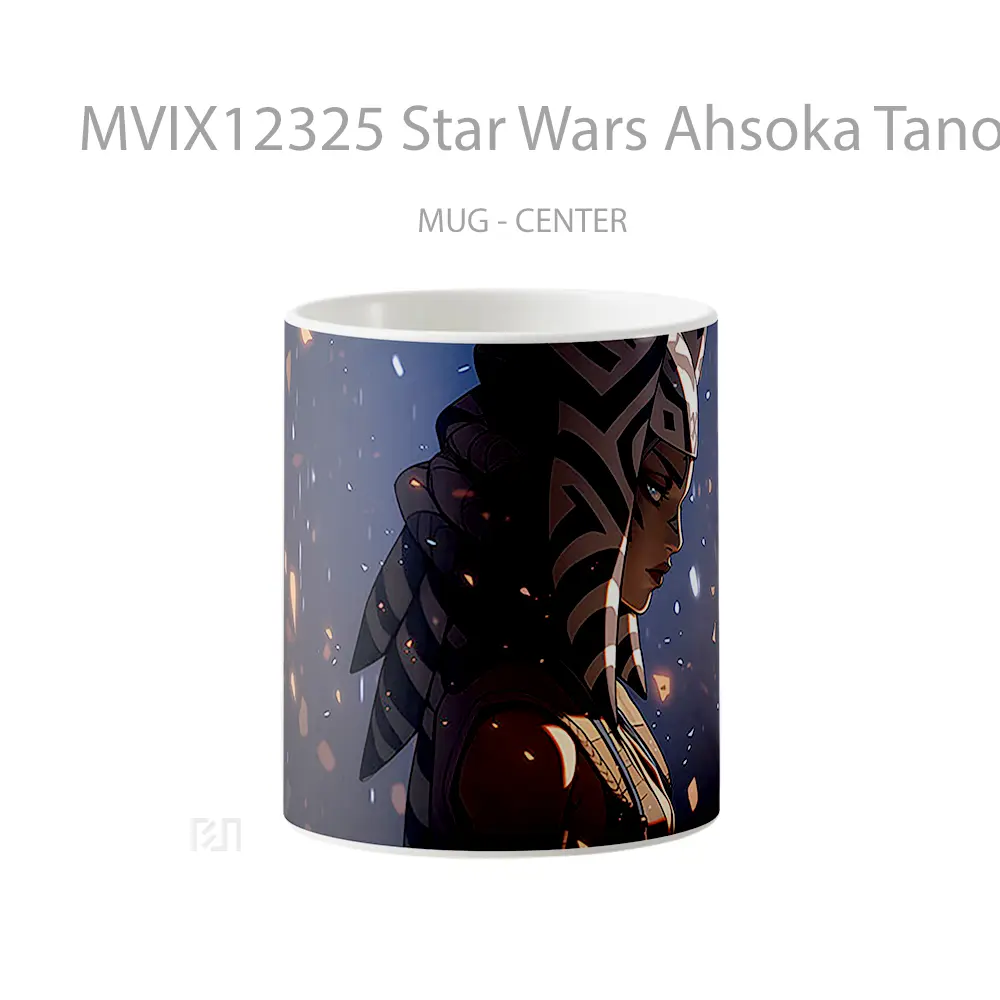 Mug Star Wars Ahsoka Tano Dark Gelas Keramik Desain Unik
