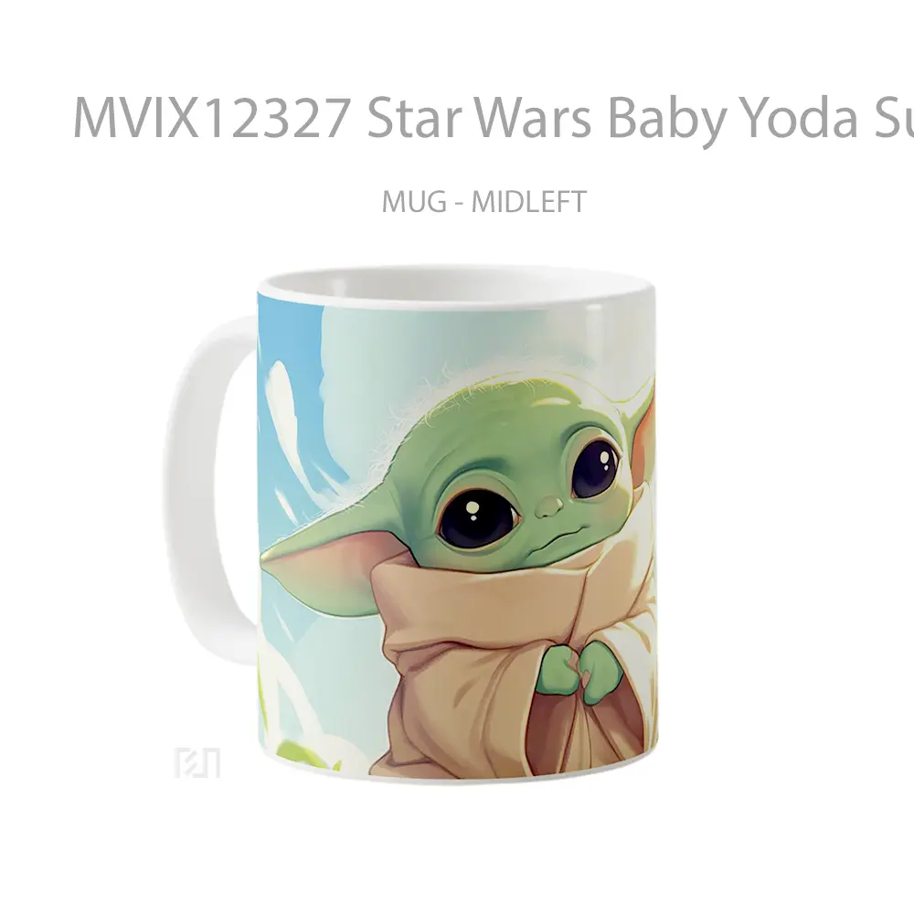 Mug Star Wars Baby Yoda Sunny Field Koleksi Mug Limited Edition - All-side / Desain