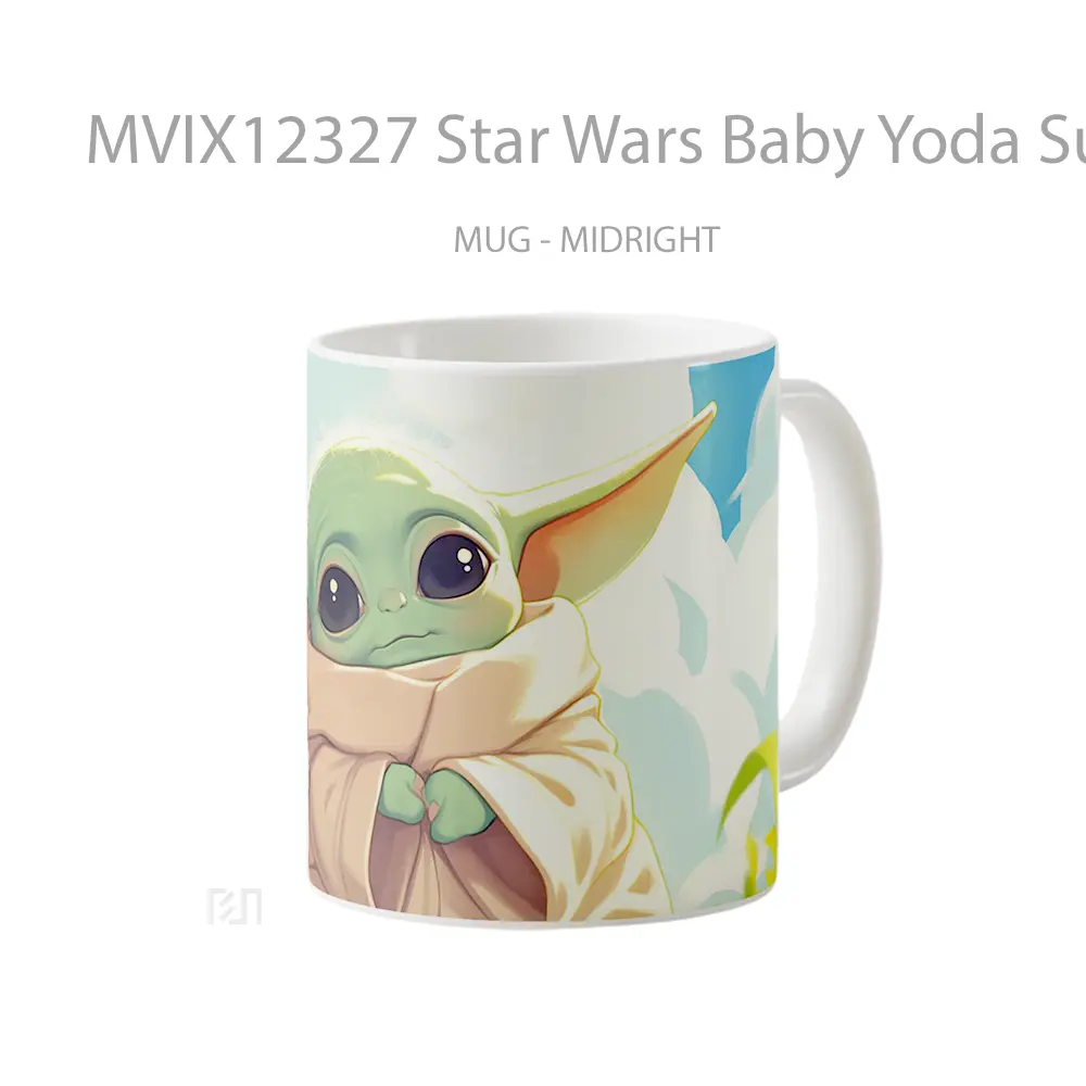 Mug Star Wars Baby Yoda Sunny Field Koleksi Mug Limited Edition - All-side / Desain