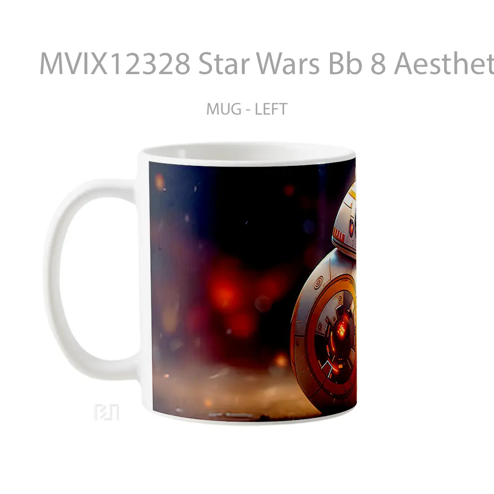 Mug Star Wars Bb 8 Aesthetic Hadiah Lucu dan Menarik - All-side / Desain