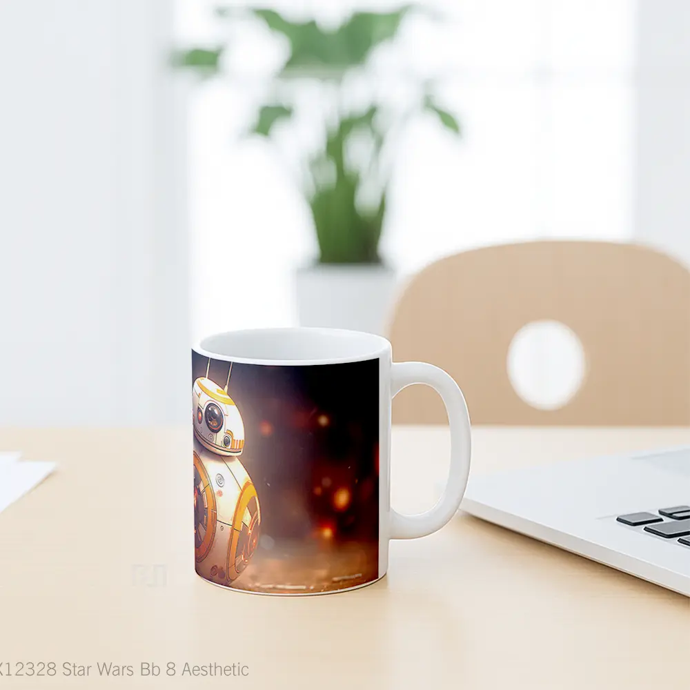 Mug Star Wars Bb 8 Aesthetic Hadiah Lucu dan Menarik - All-side / Desain