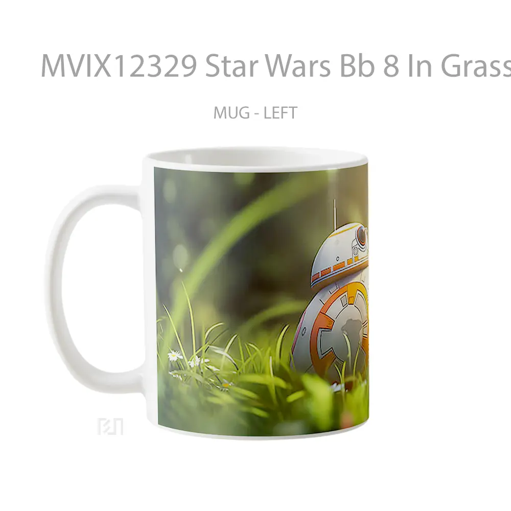 Mug Star Wars Bb 8 In Grass Gelas Keramik Desain Unik - All-side / Desain