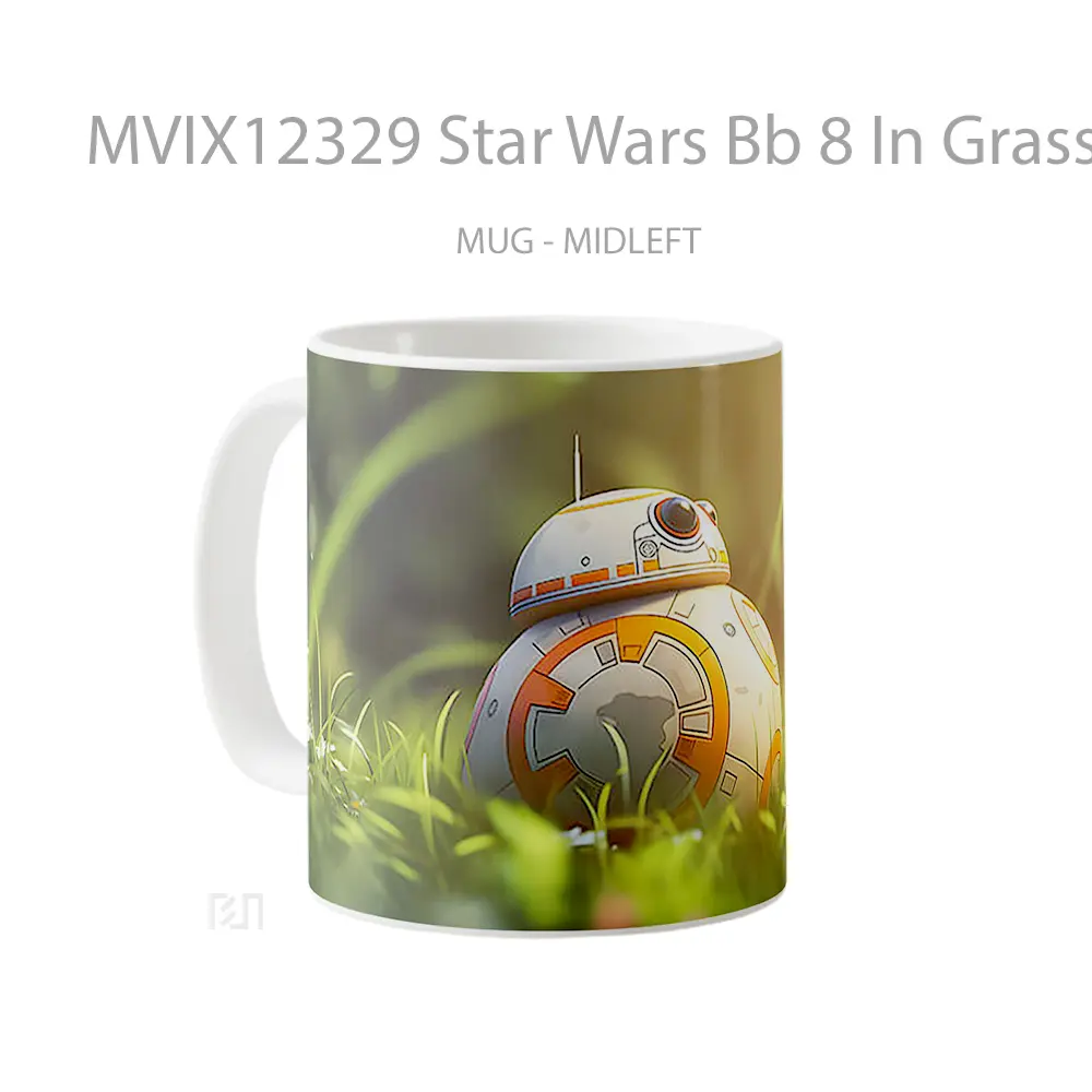 Mug Star Wars Bb 8 In Grass Gelas Keramik Desain Unik - All-side / Desain