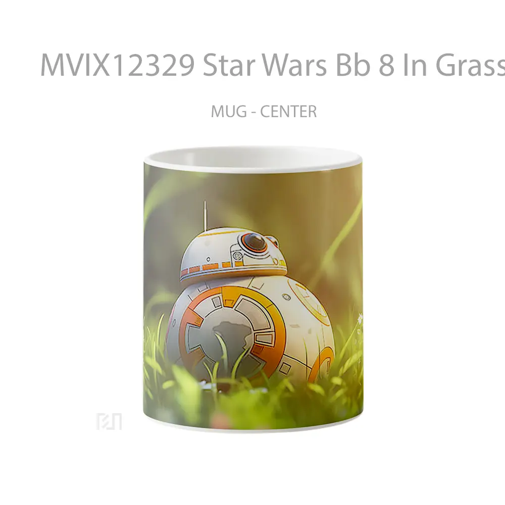 Mug Star Wars Bb 8 In Grass Gelas Keramik Desain Unik