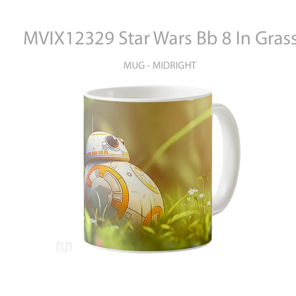 Mug Star Wars Bb 8 In Grass Gelas Keramik Desain Unik - All-side / Desain