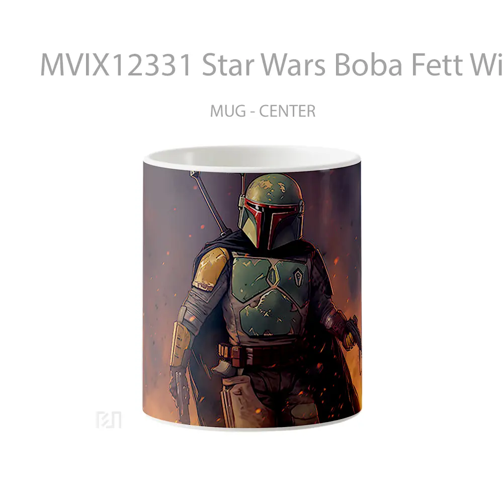 Mug Star Wars Boba Fett With Weapons Koleksi Mug Limited Edition