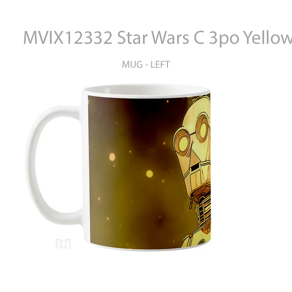 Mug Star Wars C 3Po Yellow Gelas Keramik Desain Unik - All-side / Desain