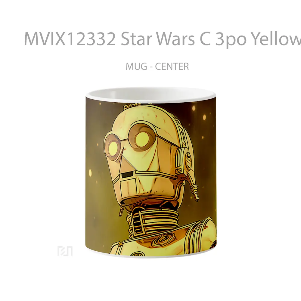 Mug Star Wars C 3Po Yellow Gelas Keramik Desain Unik