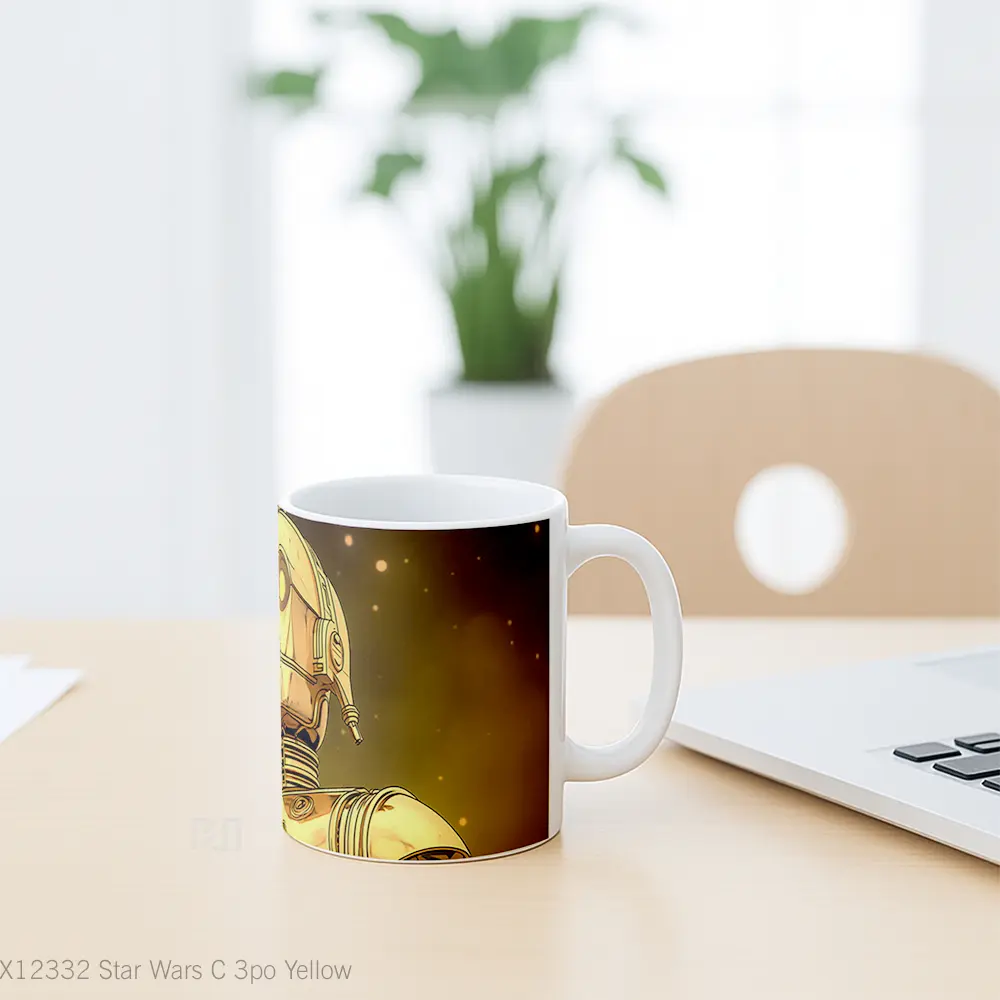 Mug Star Wars C 3Po Yellow Gelas Keramik Desain Unik - All-side / Desain