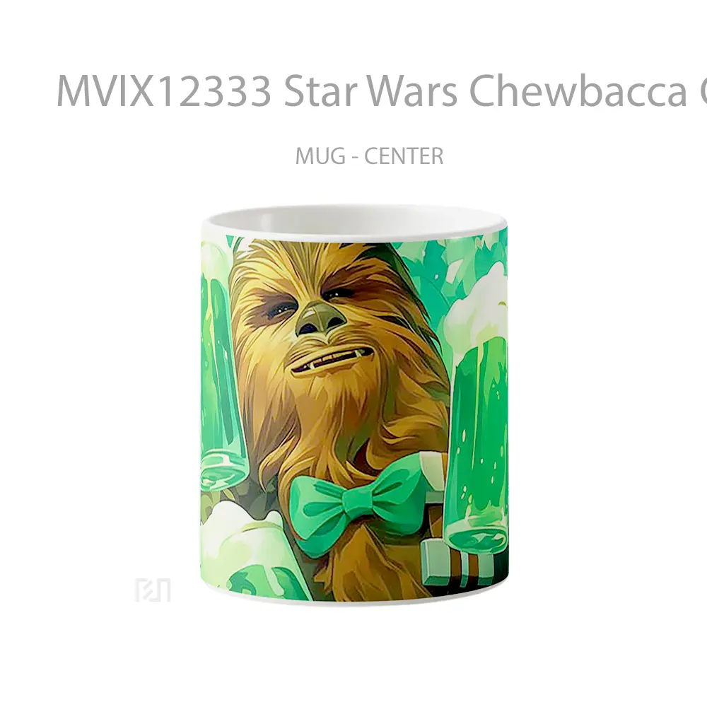 Mug Star Wars Chewbacca Celebrating St Patricks Day Koleksi Mug Limited Edition