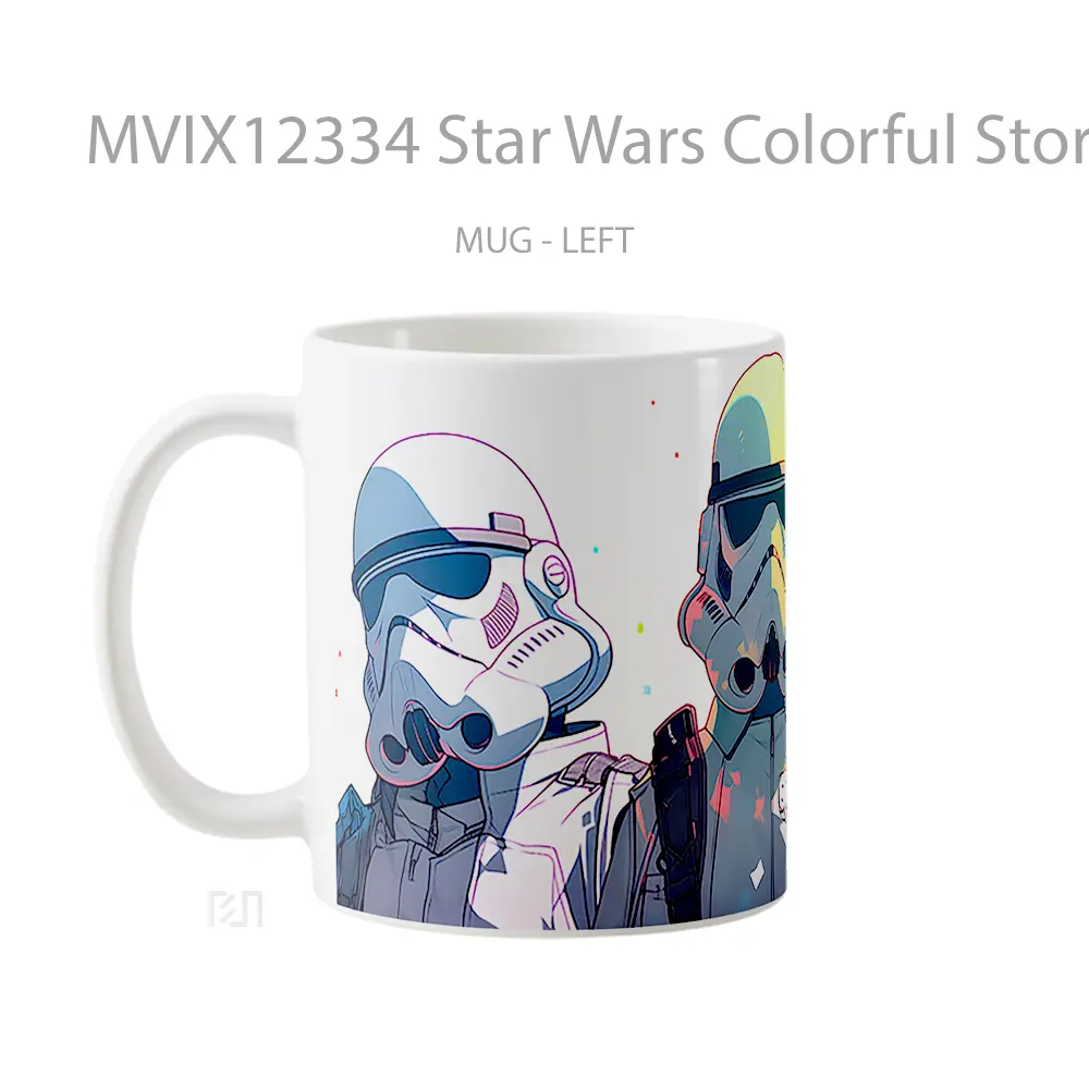 Mug Star Wars Colorful Stormtroopers White Koleksi Mug Limited Edition - All-side / Desain