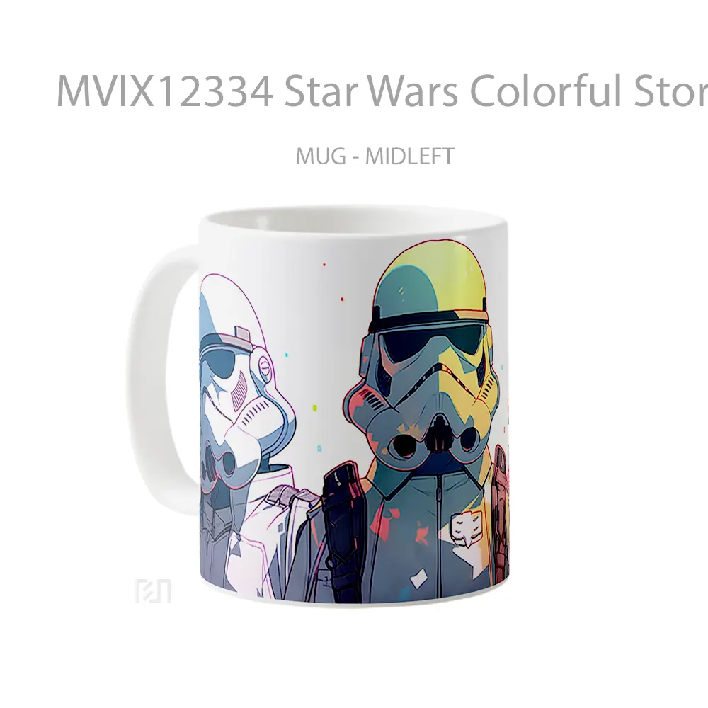 Mug Star Wars Colorful Stormtroopers White Koleksi Mug Limited Edition - All-side / Desain