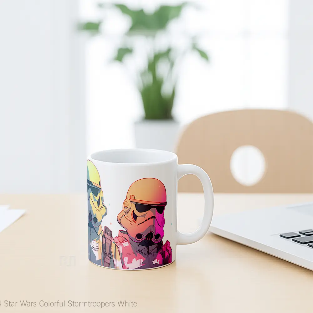 Mug Star Wars Colorful Stormtroopers White Koleksi Mug Limited Edition - All-side / Desain