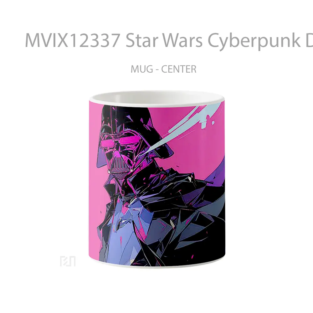 Mug Star Wars Cyberpunk Darth Vader Neon Glow Hadiah Lucu dan Menarik