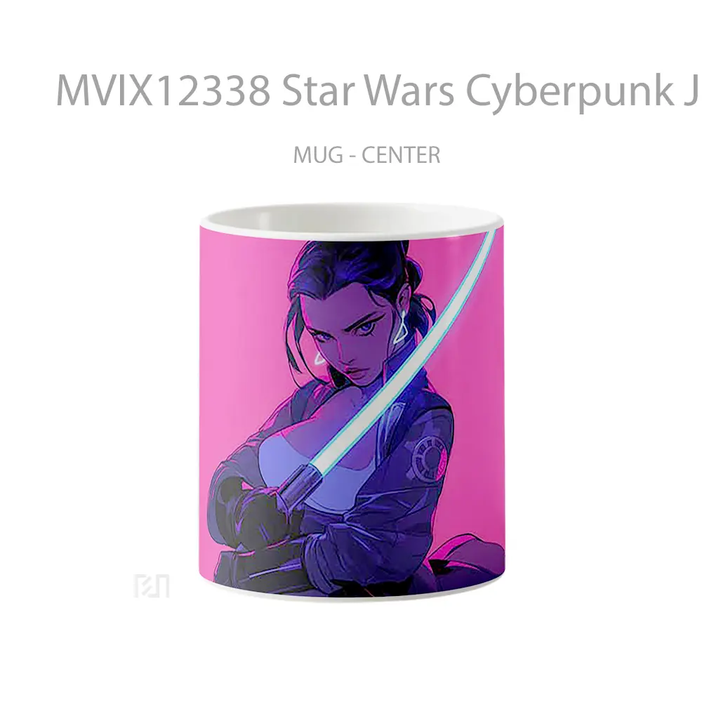 Mug Star Wars Cyberpunk Jedi Knight Mug Aesthetic Koleksi Spesial