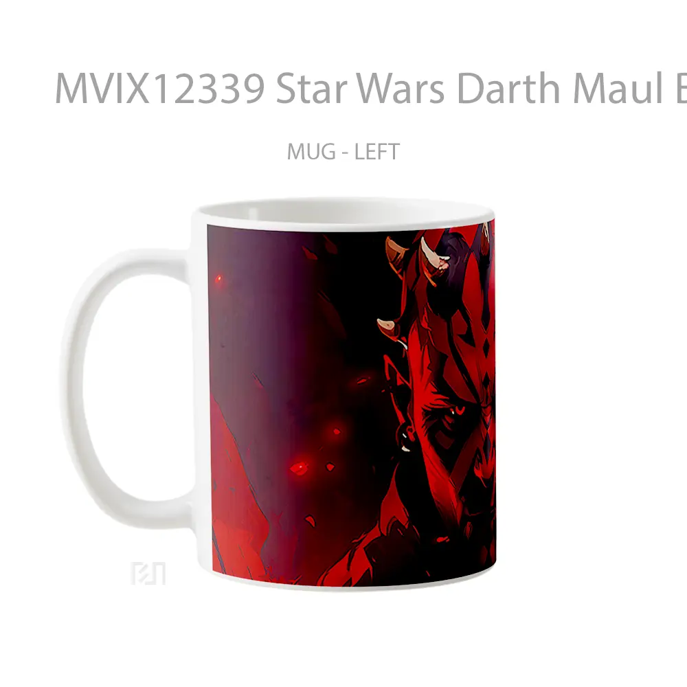 Mug Star Wars Darth Maul Black Red Gelas Keramik Desain Unik - All-side / Desain
