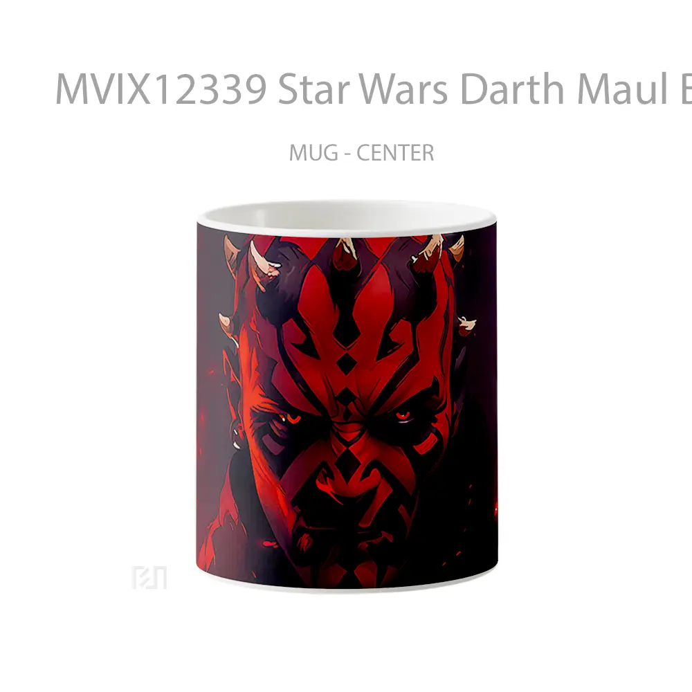 Mug Star Wars Darth Maul Black Red Gelas Keramik Desain Unik