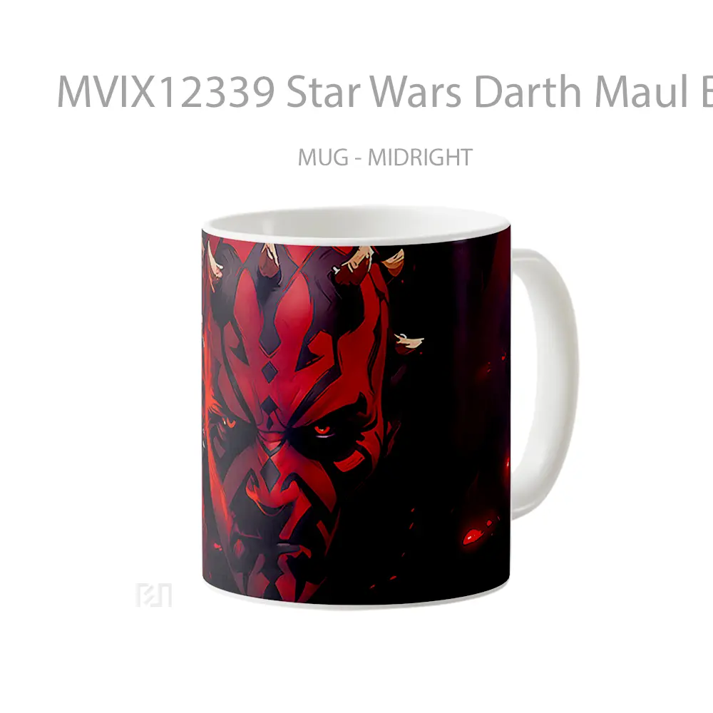 Mug Star Wars Darth Maul Black Red Gelas Keramik Desain Unik - All-side / Desain