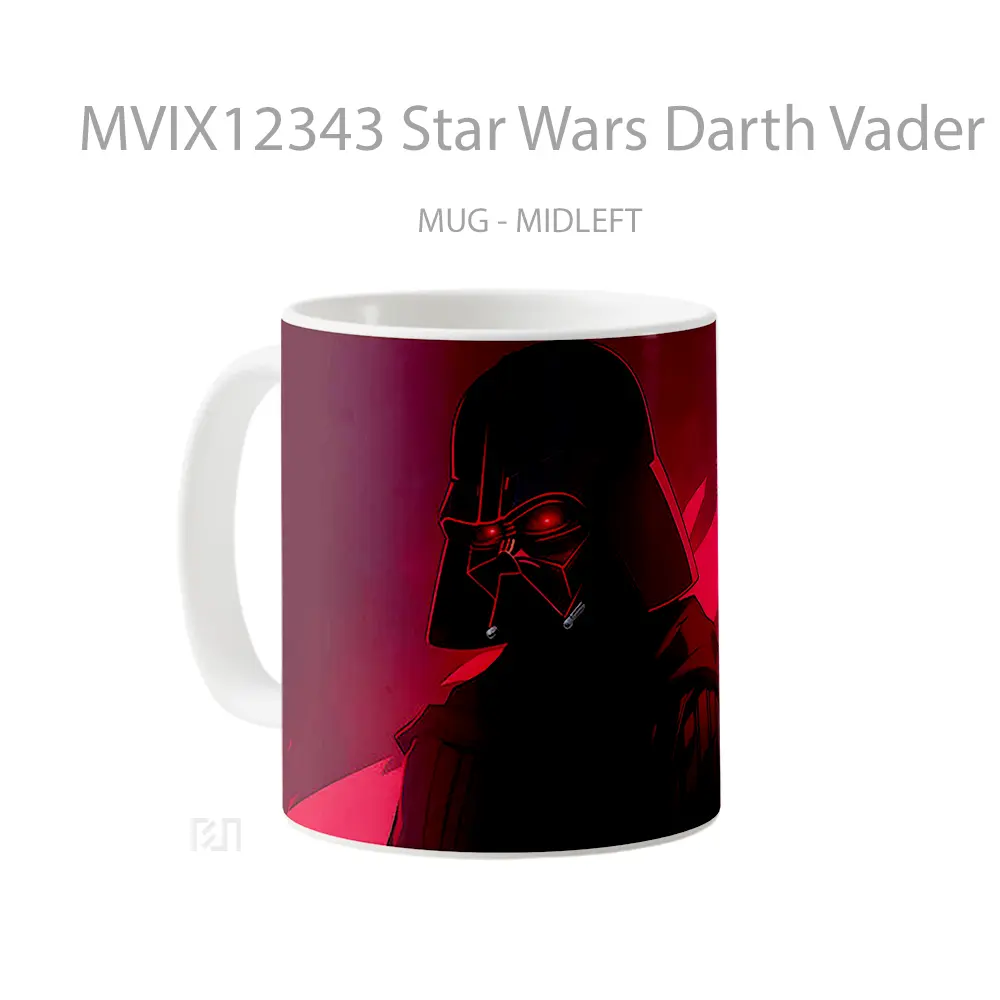 Mug Star Wars Darth Vader Dark Red Mug Aesthetic Koleksi Spesial - All-side / Desain