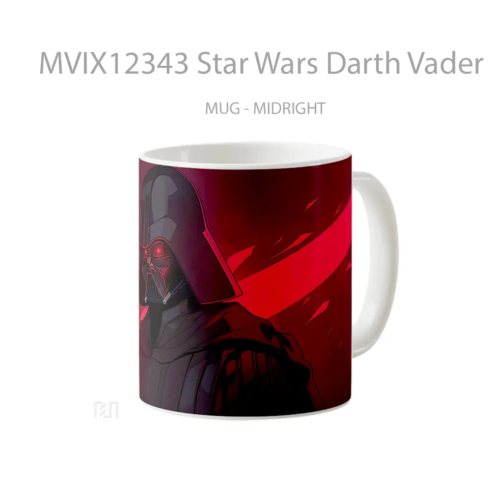 Mug Star Wars Darth Vader Dark Red Mug Aesthetic Koleksi Spesial - All-side / Desain