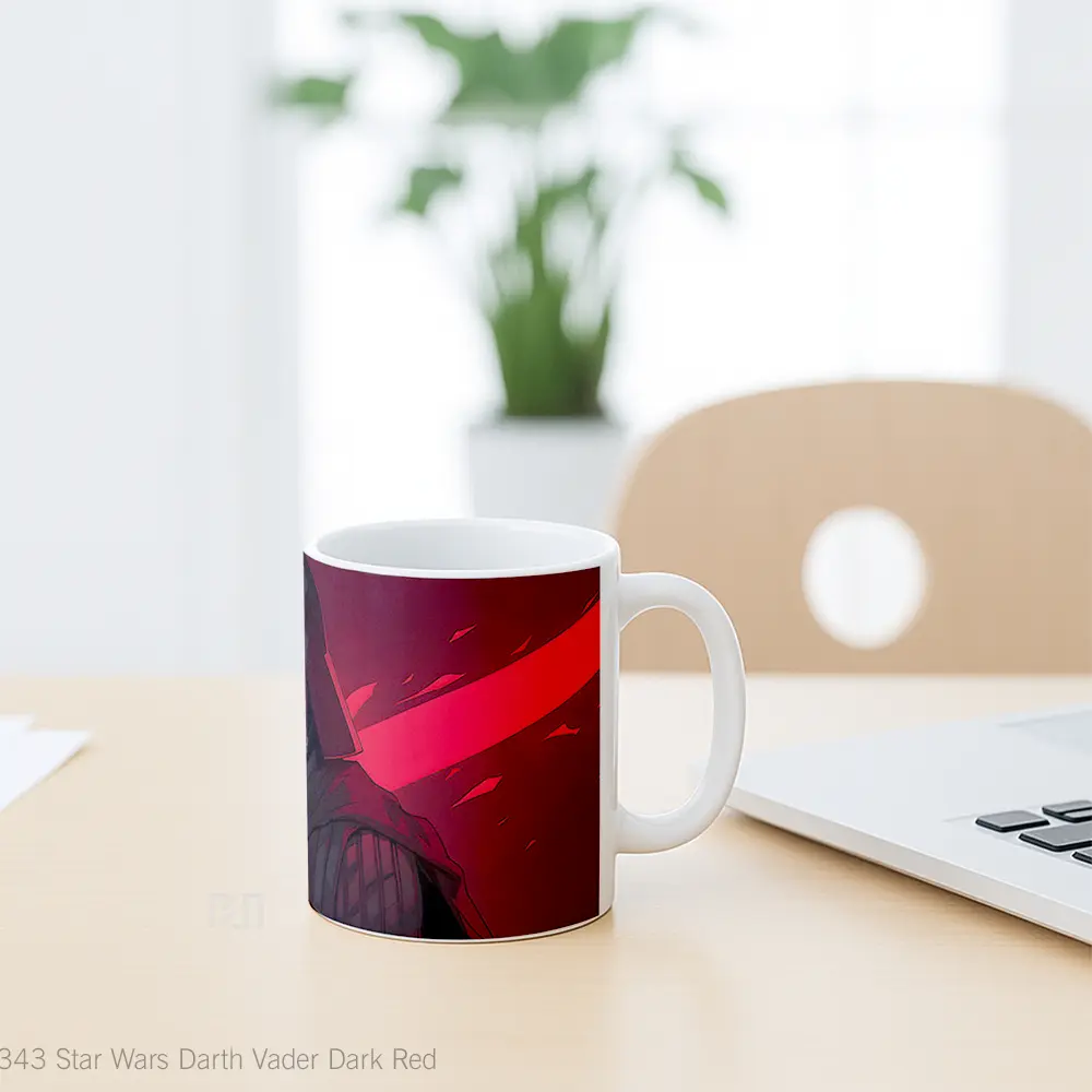 Mug Star Wars Darth Vader Dark Red Mug Aesthetic Koleksi Spesial - All-side / Desain