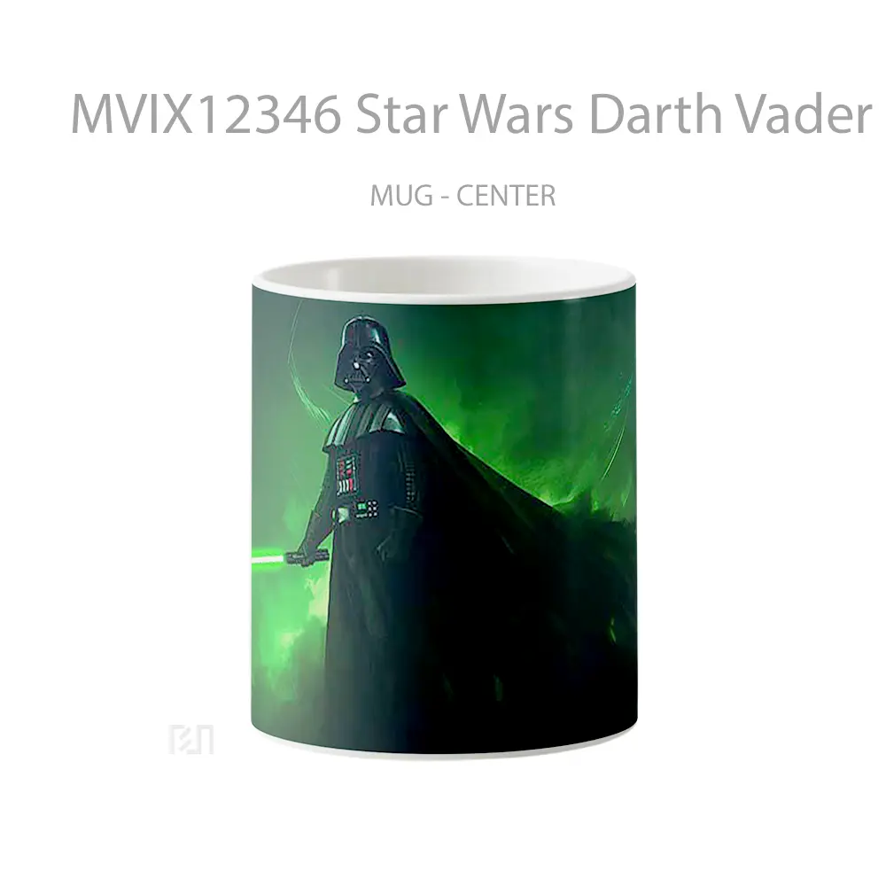 Mug Star Wars Darth Vader Green Lightsaber Gelas Keramik Desain Unik