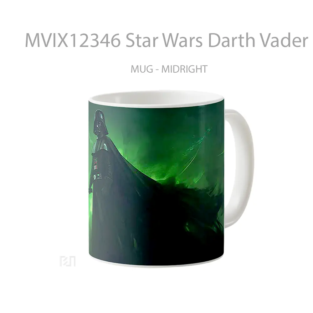 Mug Star Wars Darth Vader Green Lightsaber Gelas Keramik Desain Unik - All-side / Desain