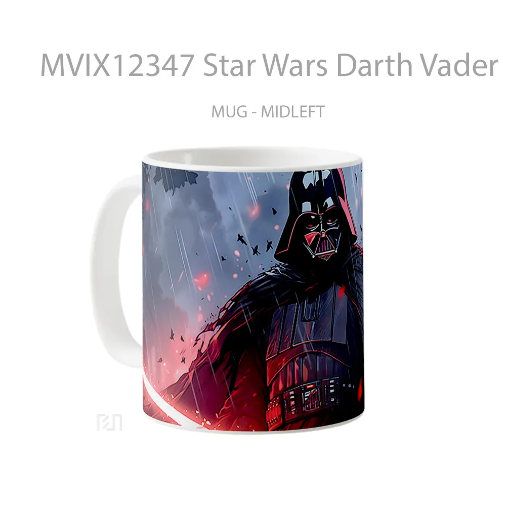 Mug Star Wars Darth Vader In The Rain Gelas Keramik Desain Unik - All-side / Desain
