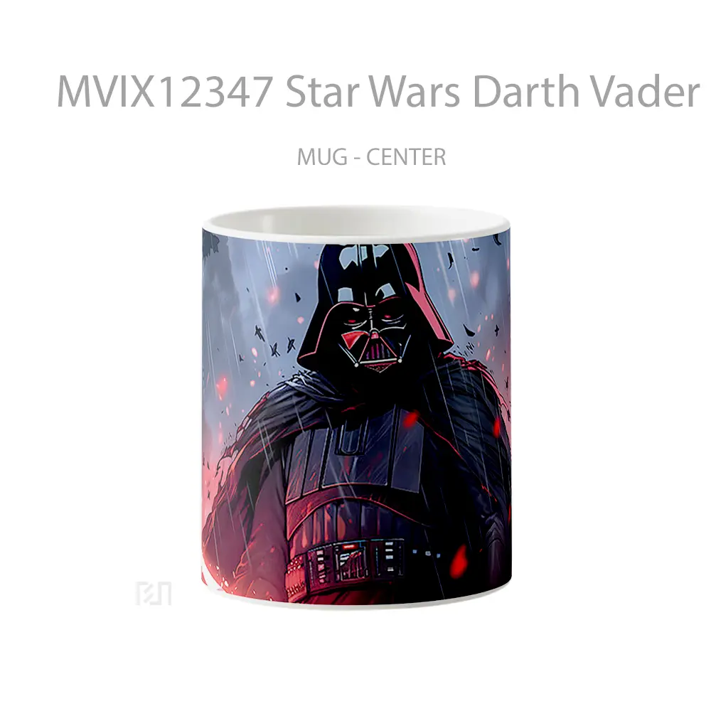 Mug Star Wars Darth Vader In The Rain Gelas Keramik Desain Unik