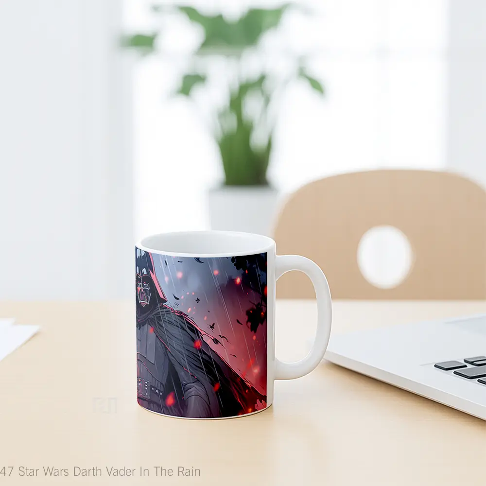 Mug Star Wars Darth Vader In The Rain Gelas Keramik Desain Unik - All-side / Desain
