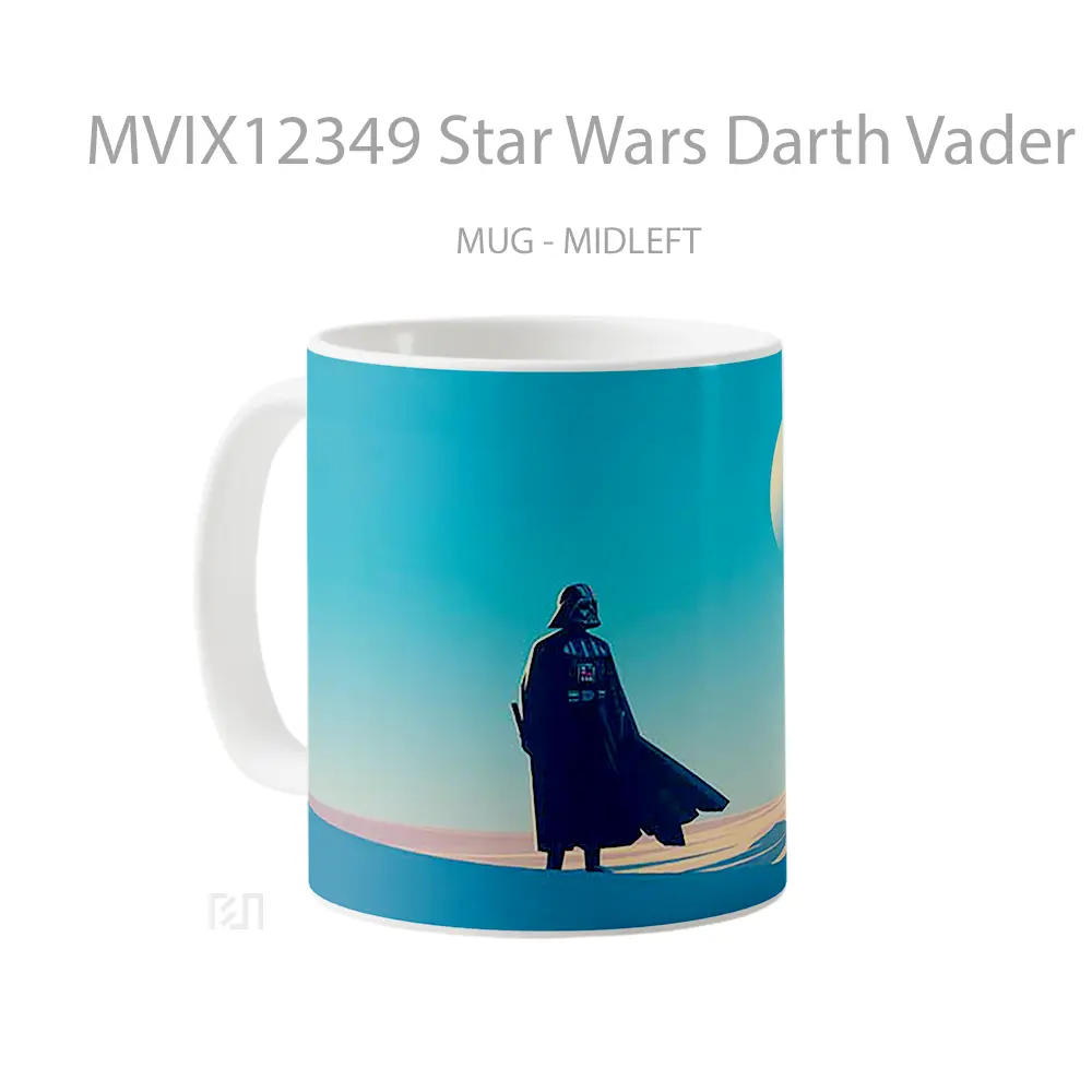 Mug Star Wars Darth Vader Silhouette Mug Aesthetic Koleksi Spesial - All-side / Desain