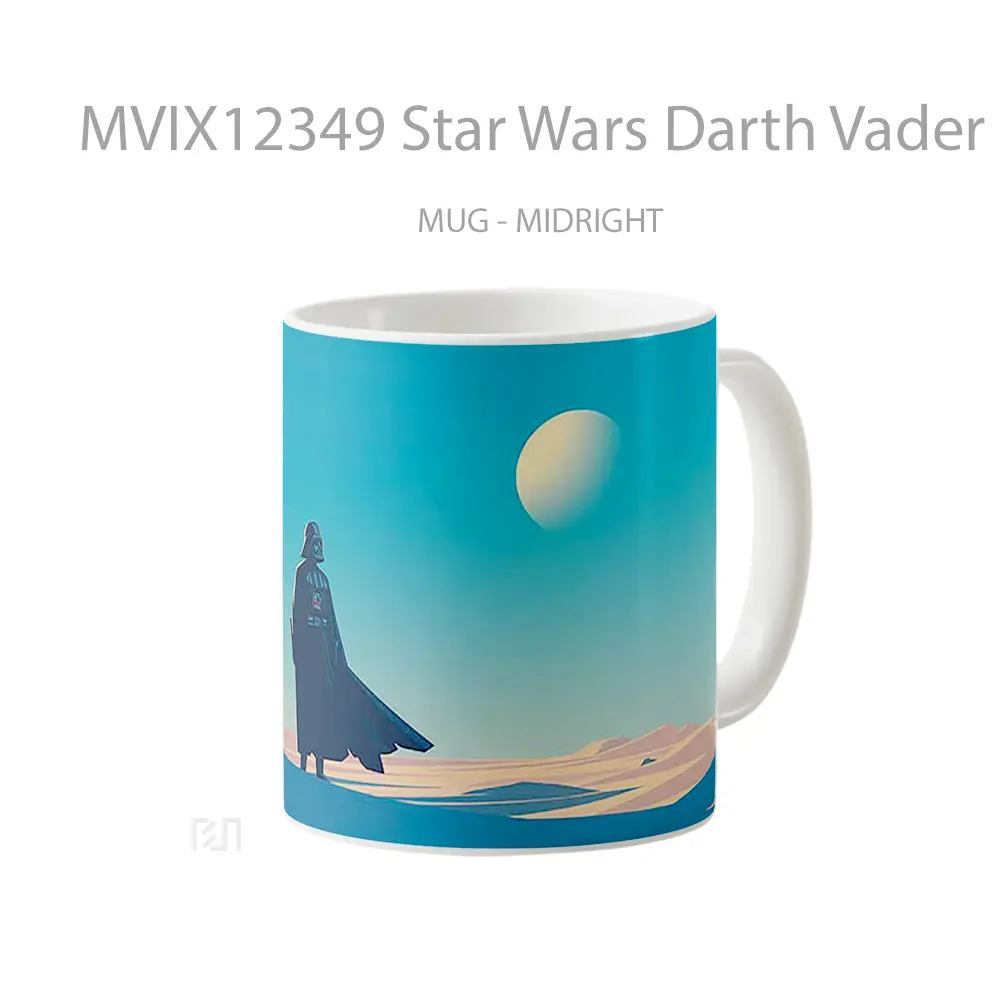 Mug Star Wars Darth Vader Silhouette Mug Aesthetic Koleksi Spesial - All-side / Desain