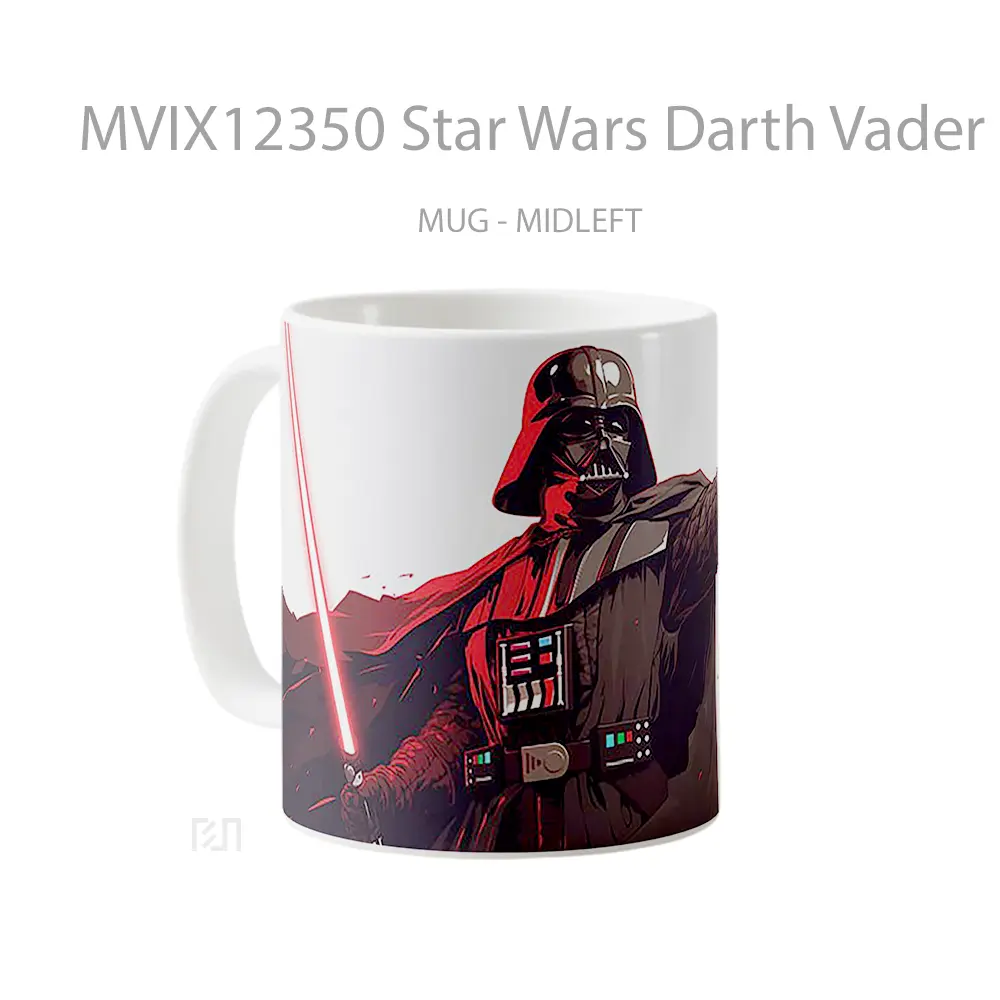 Mug Star Wars Darth Vader Sith Lord Red Lightsaber Hadiah Lucu dan Menarik - All-side / Desain