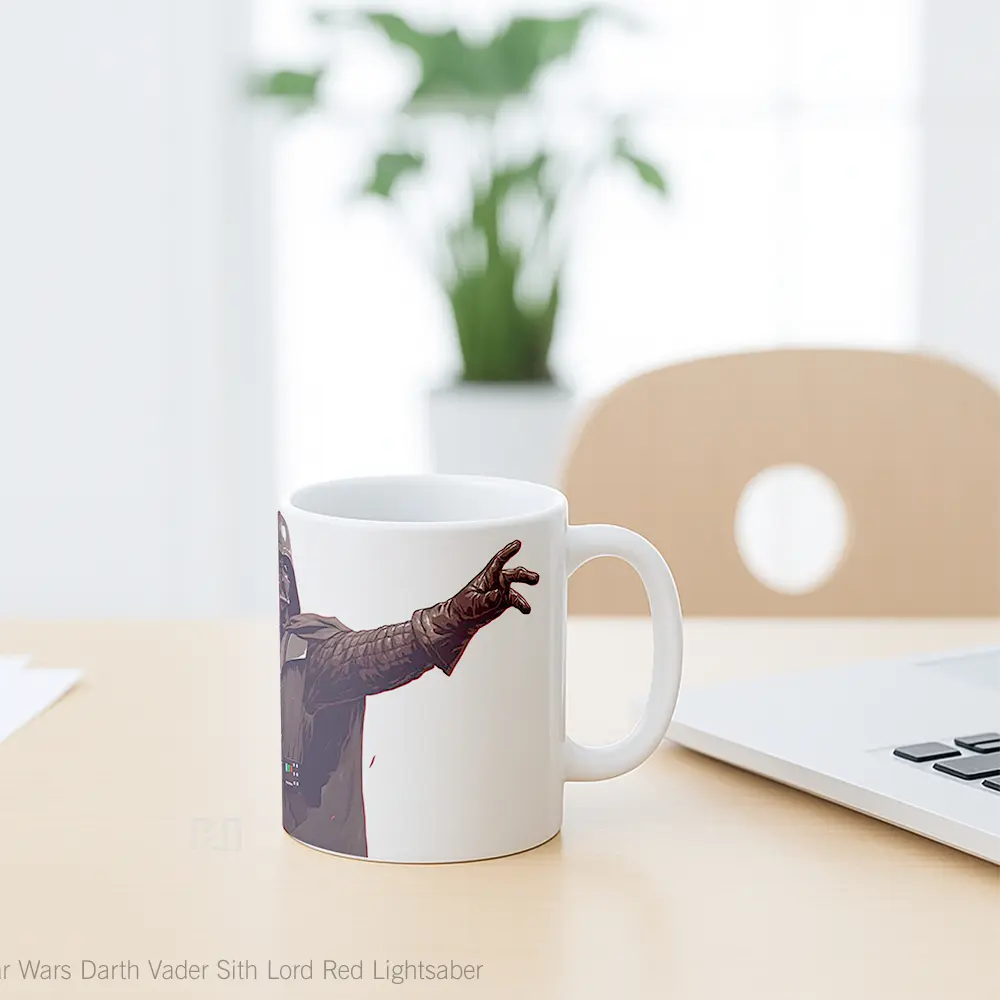 Mug Star Wars Darth Vader Sith Lord Red Lightsaber Hadiah Lucu dan Menarik - All-side / Desain