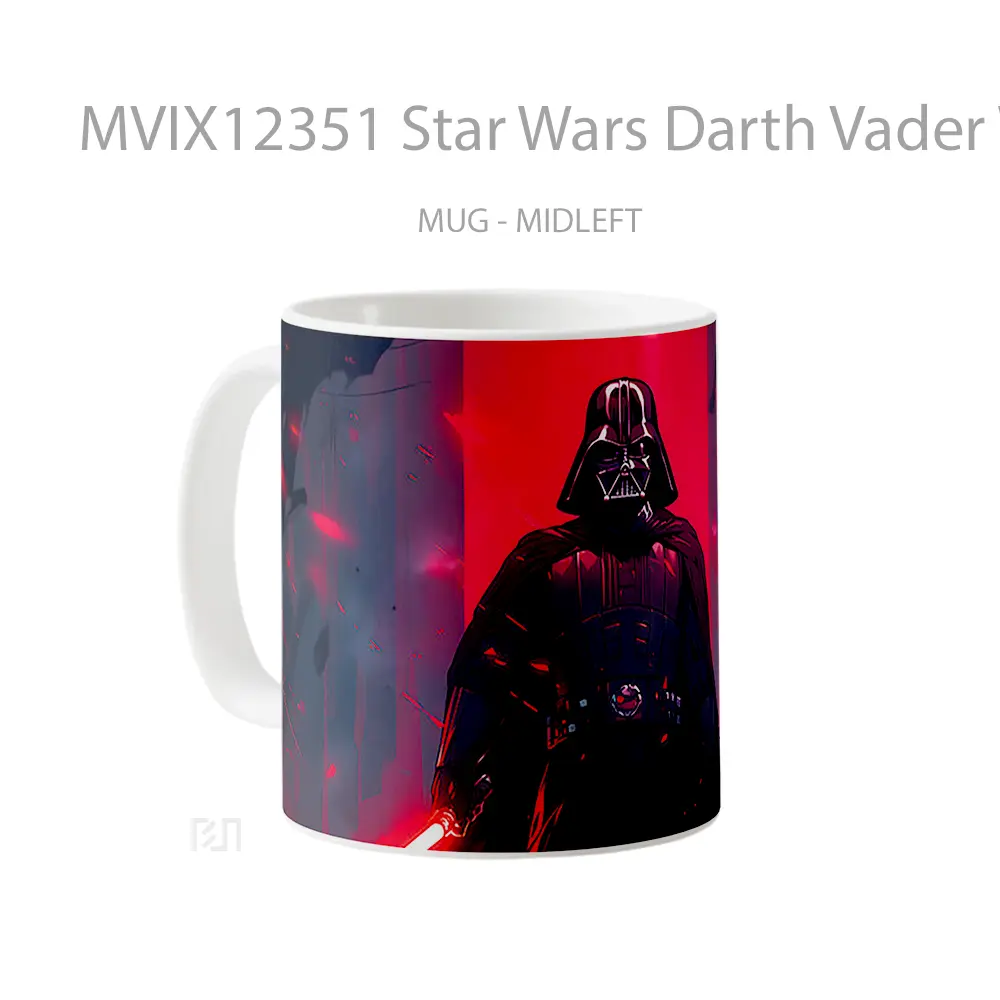 Mug Star Wars Darth Vader With Lightsaber Dark Gelas Keramik Desain Unik - All-side / Desain
