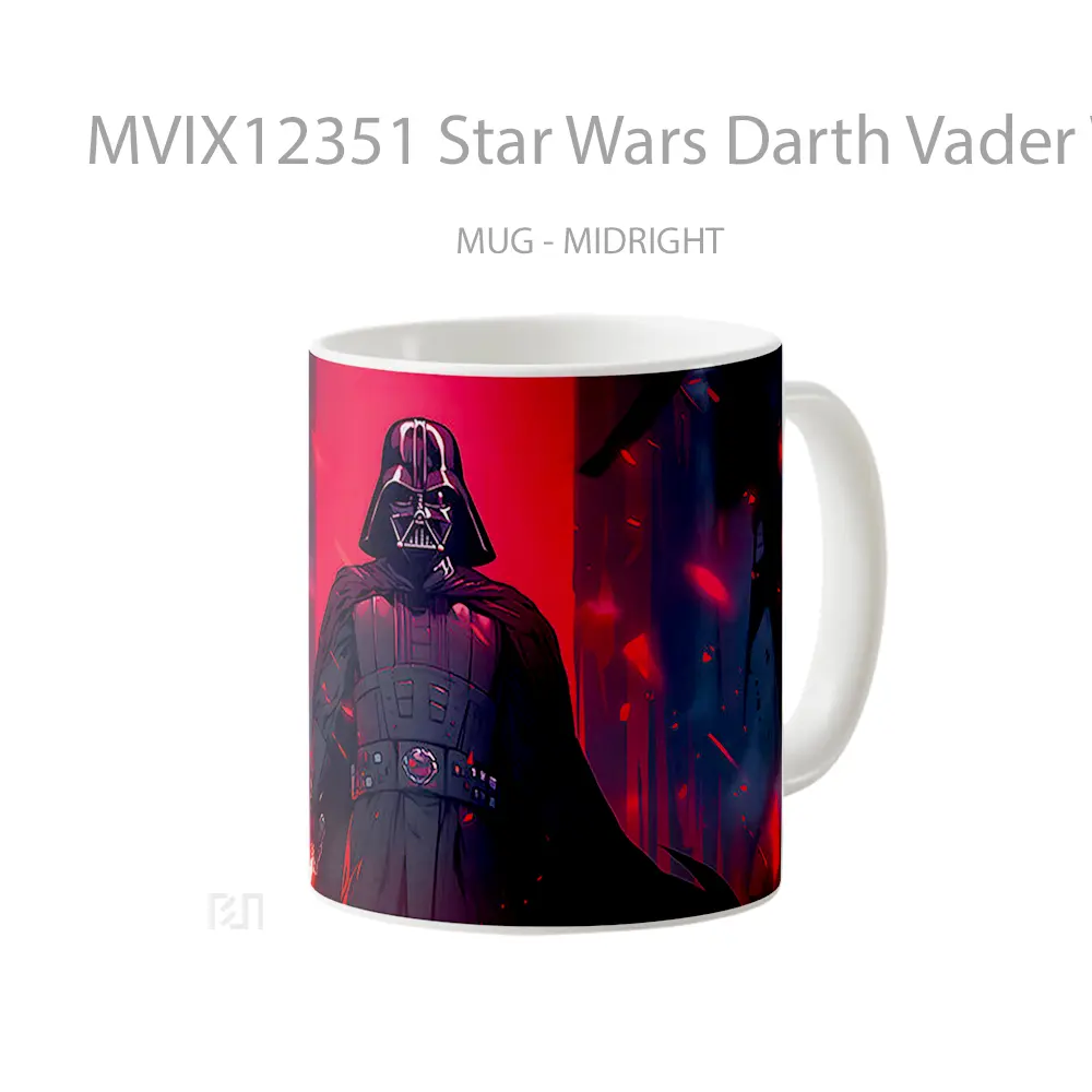 Mug Star Wars Darth Vader With Lightsaber Dark Gelas Keramik Desain Unik - All-side / Desain