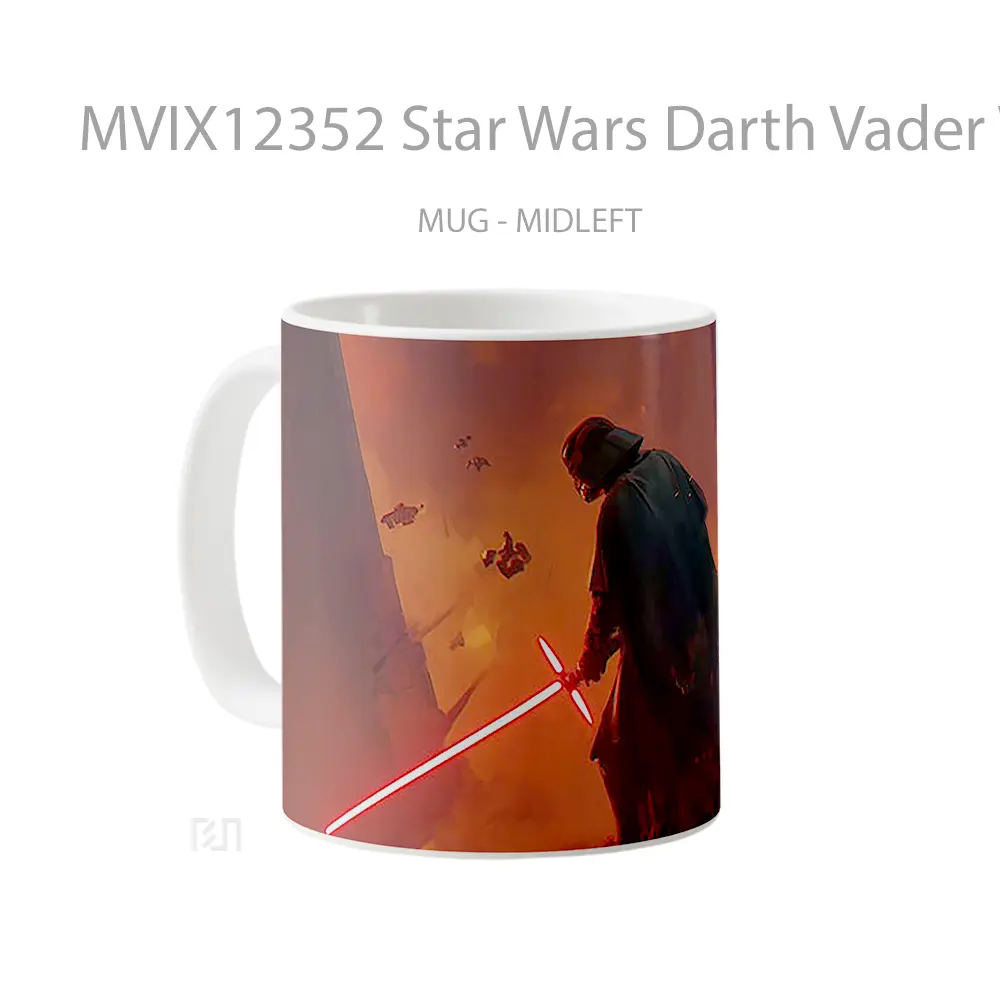 Mug Star Wars Darth Vader With Lightsaber Kylo Ren Gelas Keramik Desain Unik - All-side / Desain