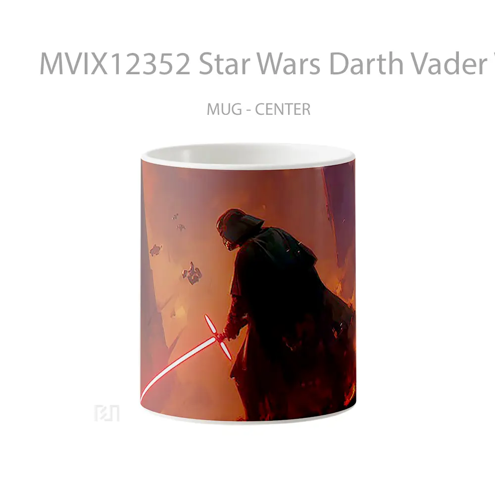 Mug Star Wars Darth Vader With Lightsaber Kylo Ren Gelas Keramik Desain Unik