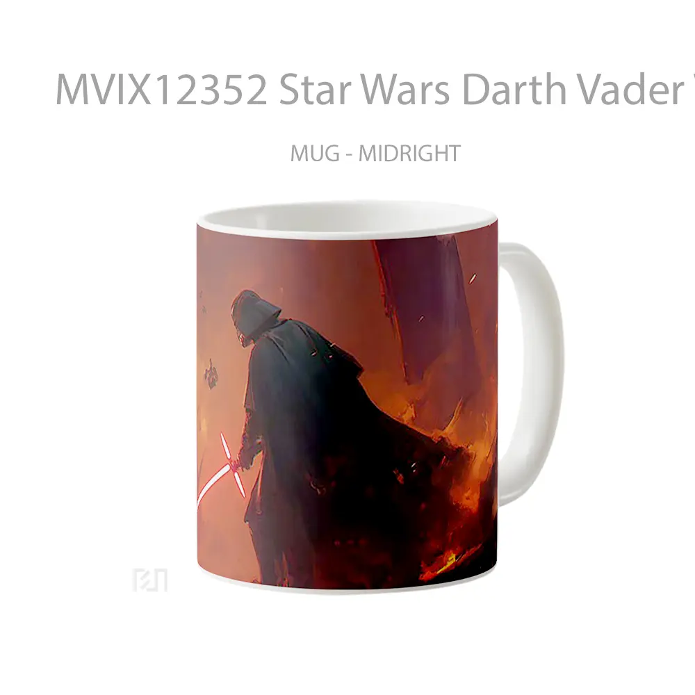 Mug Star Wars Darth Vader With Lightsaber Kylo Ren Gelas Keramik Desain Unik - All-side / Desain