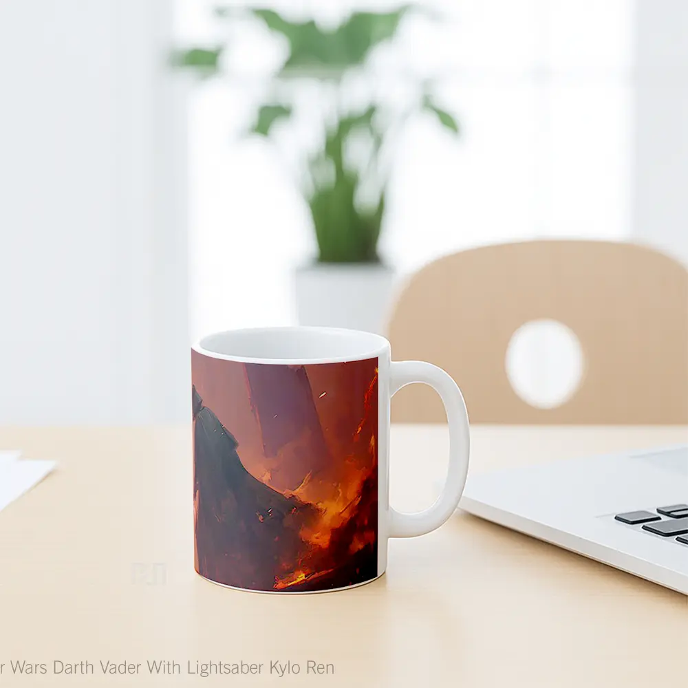 Mug Star Wars Darth Vader With Lightsaber Kylo Ren Gelas Keramik Desain Unik - All-side / Desain