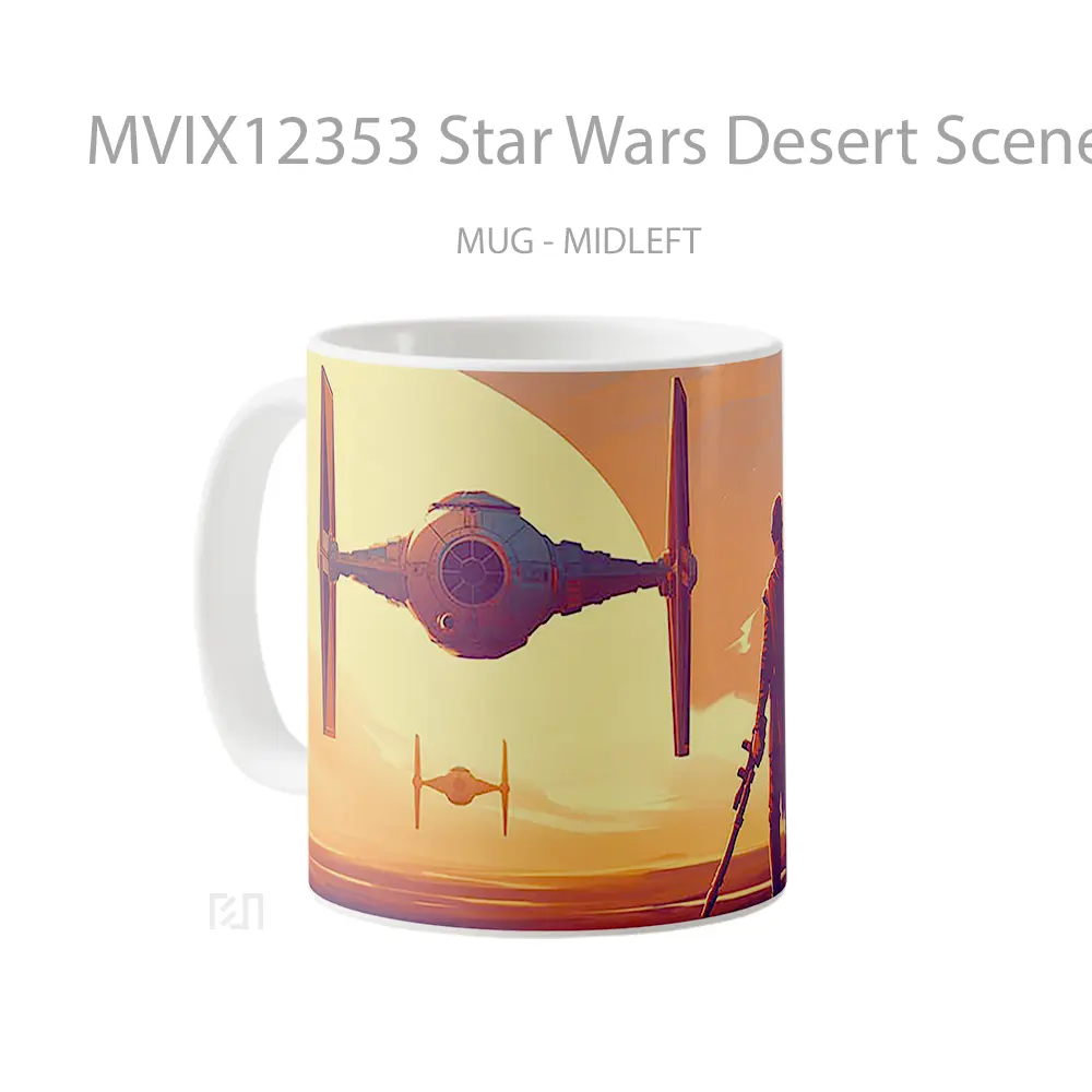 Mug Star Wars Desert Scene Koleksi Mug Limited Edition - All-side / Desain