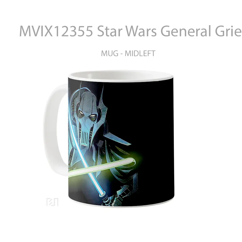 Mug Star Wars General Grievous Black Hadiah Lucu dan Menarik - All-side / Desain
