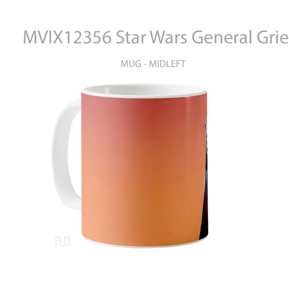Mug Star Wars General Grievous Minimalist Hadiah Lucu dan Menarik - All-side / Desain