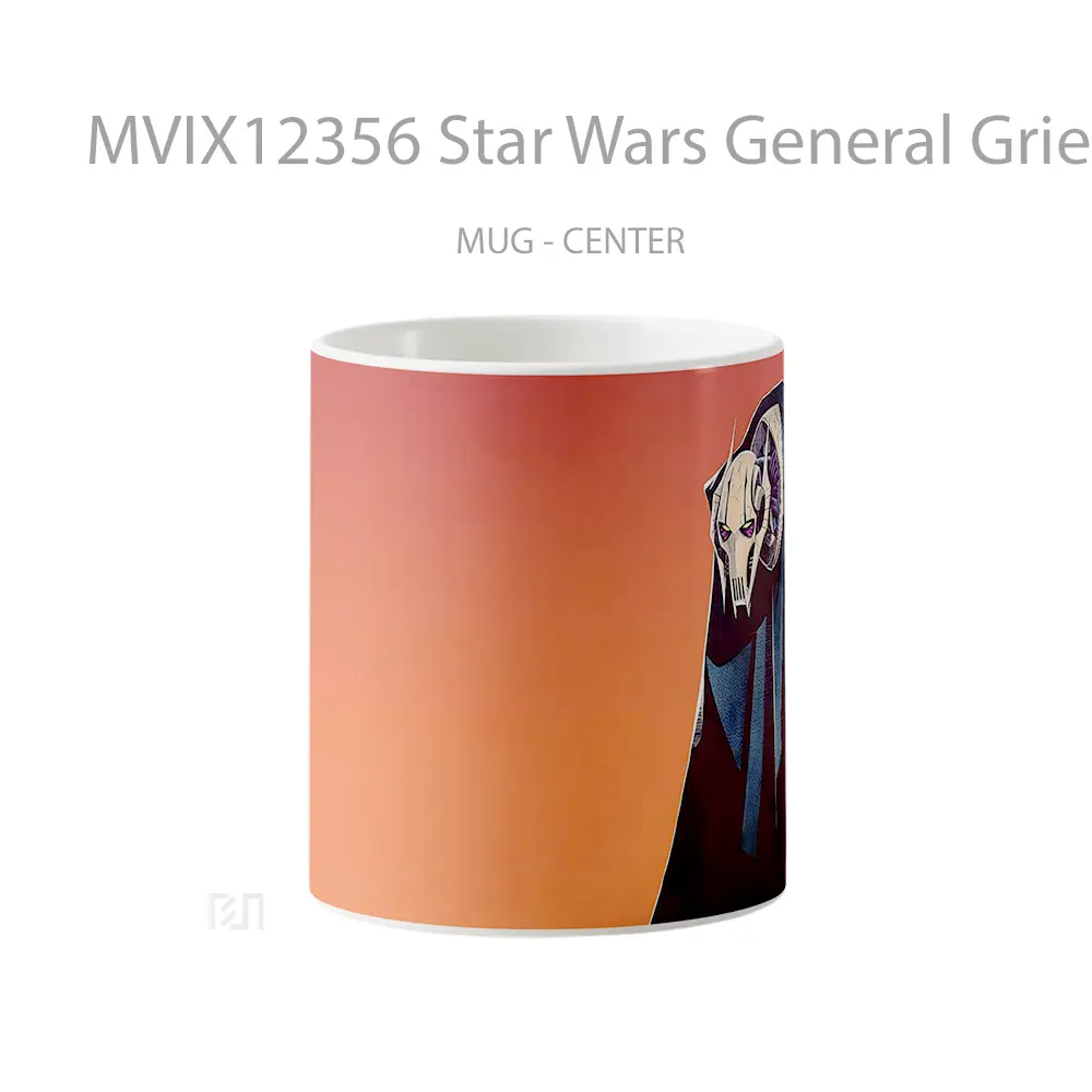 Mug Star Wars General Grievous Minimalist Hadiah Lucu dan Menarik