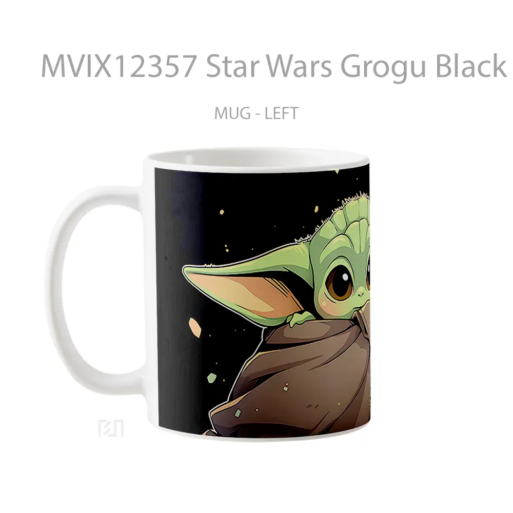 Mug Star Wars Grogu Black Koleksi Mug Limited Edition - All-side / Desain