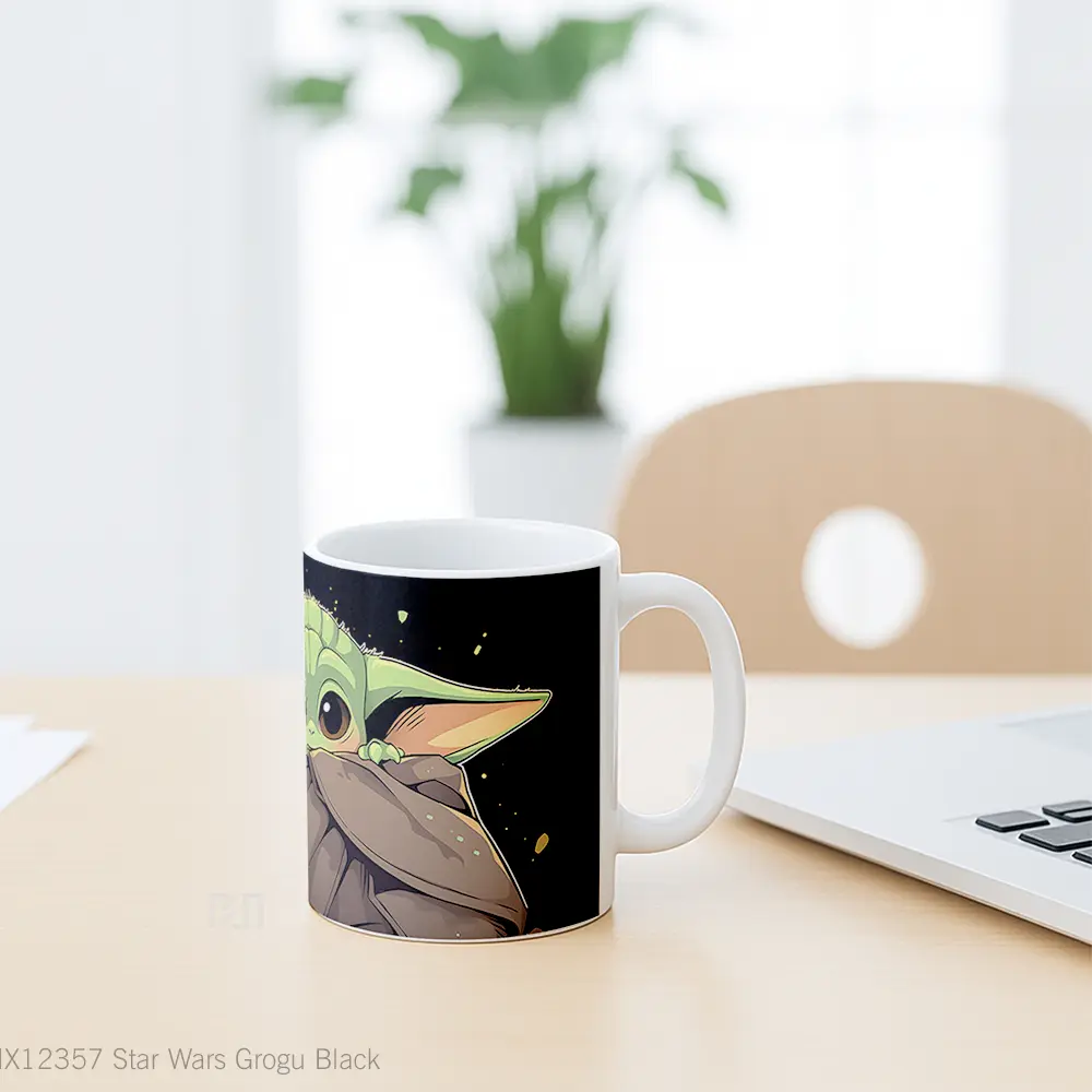 Mug Star Wars Grogu Black Koleksi Mug Limited Edition - All-side / Desain