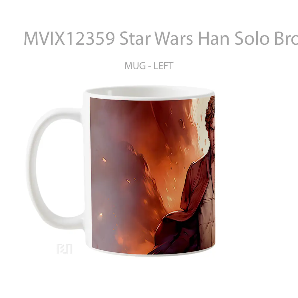 Mug Star Wars Han Solo Brown Gelas Keramik Desain Unik - All-side / Desain
