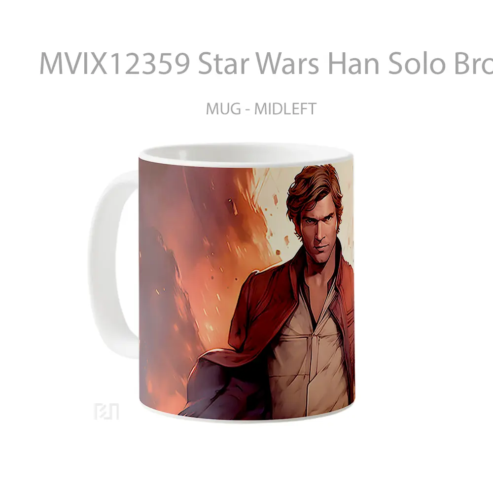 Mug Star Wars Han Solo Brown Gelas Keramik Desain Unik - All-side / Desain